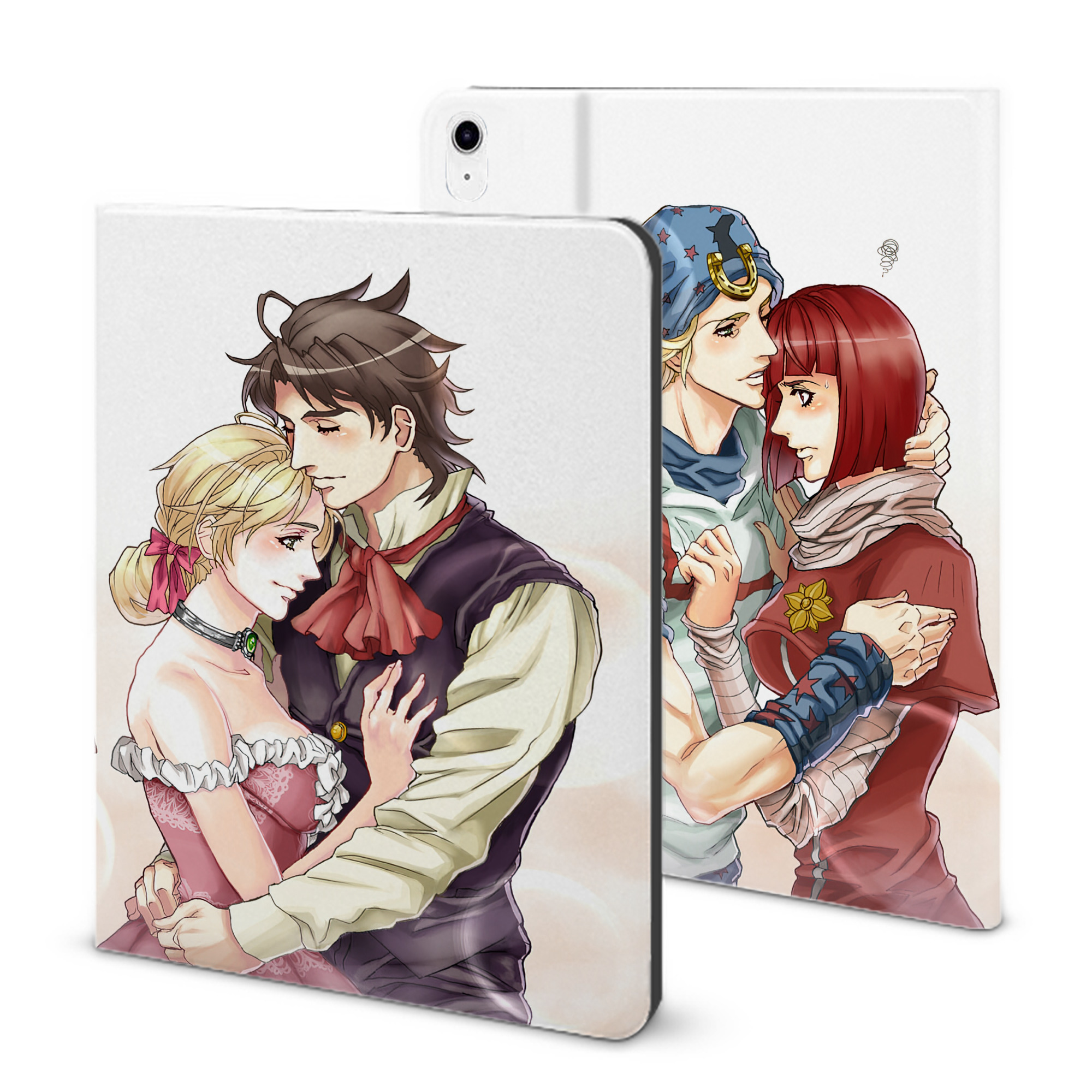 （画像用） ジョジョの奇妙な冒険 JoJo's Bizarre Adventure IPad ケース ブック型 PUレザー TPU 耐衝撃 軽量 薄型 ペン収納なし 全面保護 IPad 各モデル対応